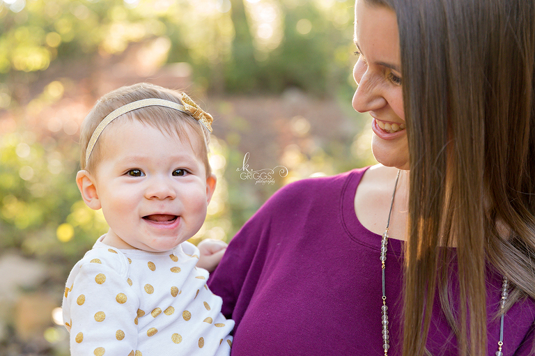 Baby girl and her mom Longview Farm Park | St. Louis Children's Photographer