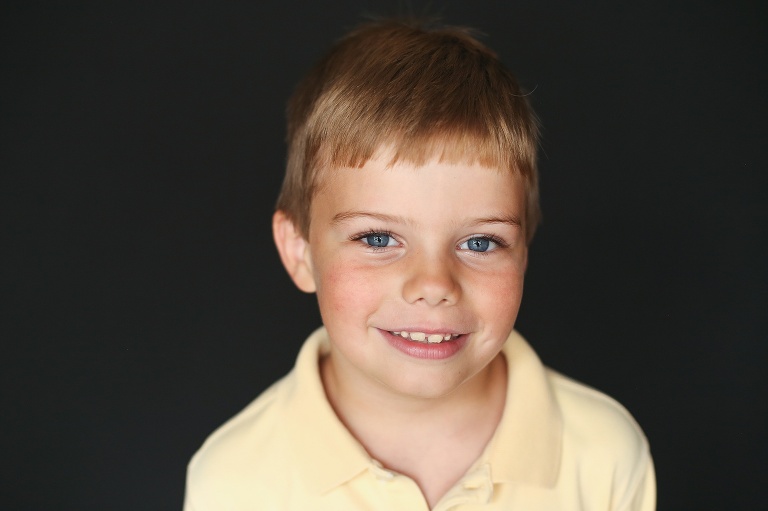 School photo of young blue eyed boy | St. Louis School Photographer