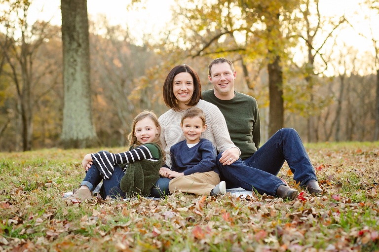 Family photo of sweet family of four | KGriggs Photography