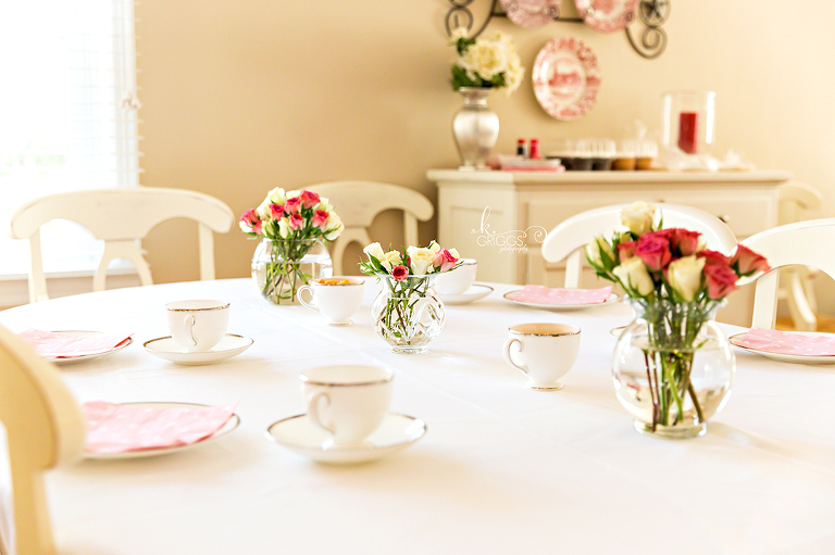 Table set for a tea party | St. Louis Photographer