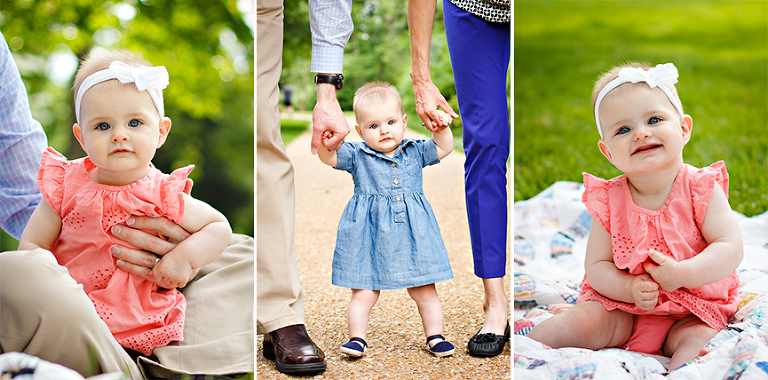 St Louis Family Photographer - KGriggs Photography - little girl and parents - Oak Knoll Park, St. Louis, MO