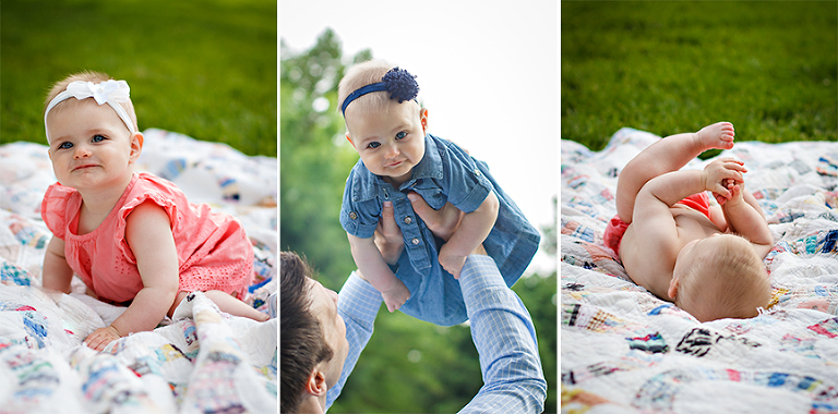 St Louis Family Photographer - KGriggs Photography - little girl and parents - Oak Knoll Park, St. Louis, MO