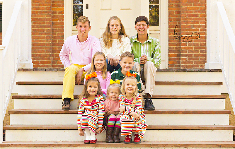 St. Louis Family Photographer - KGriggs Photography - family of 8 kiddos - Queeny Park, St. Louis, MO