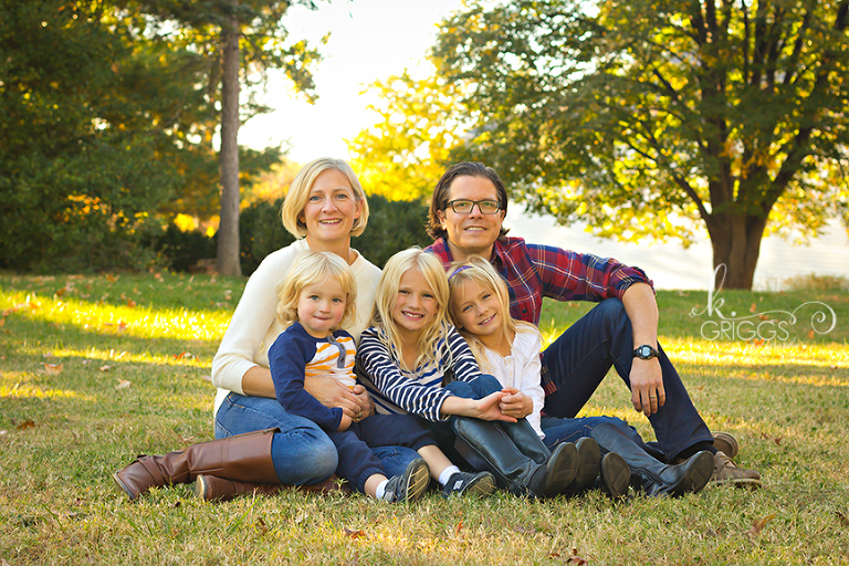 St. Louis Family Photographer - KGriggs Photography - family sitting in grass - Queeny Park, St. Louis, MO