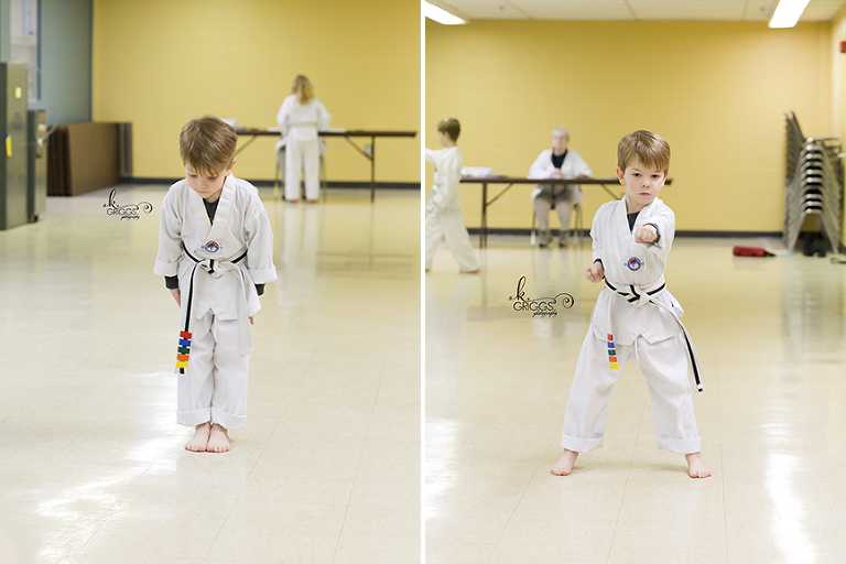 St. Louis Photographer - boy demonstrating TaeKwonDo