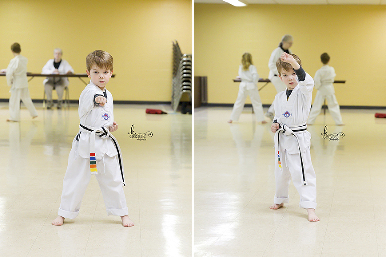 St. Louis Photographer - boy demonstrating TaeKwonDo