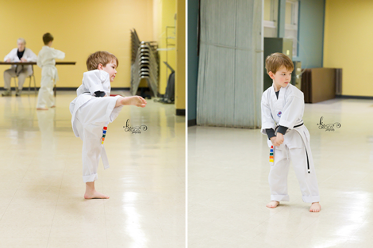 St. Louis Photographer - boy demonstrating TaeKwonDo