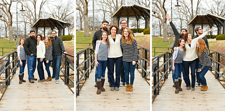 Three photos of a family of 5 | Glendale Photographer