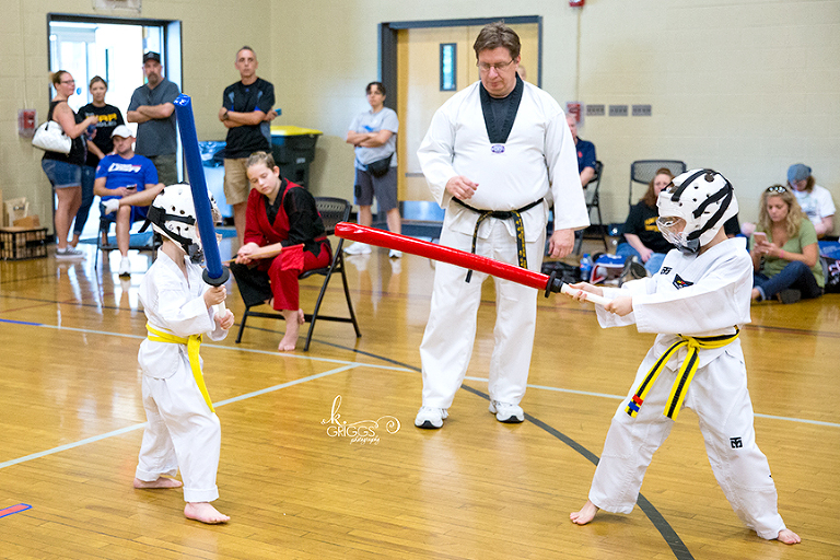 two boys with foam swords | kirkwood photographer