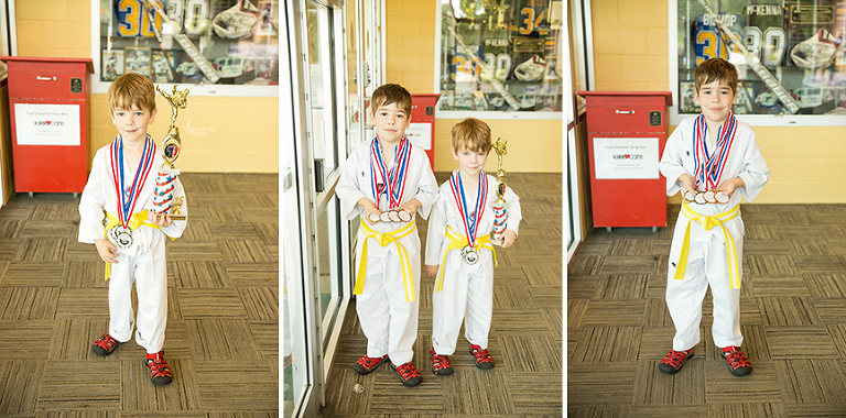 two boys with medals | st. louis kids photographer
