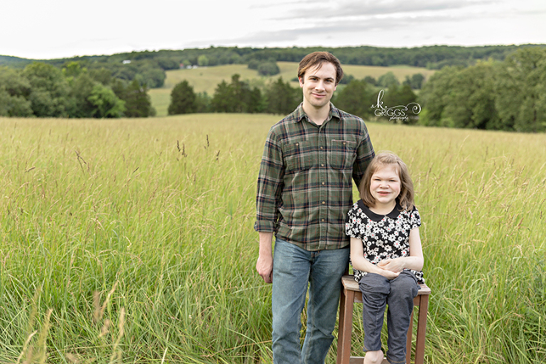 Brother and Sister in a field of grass | St. Louis Children's Photographer