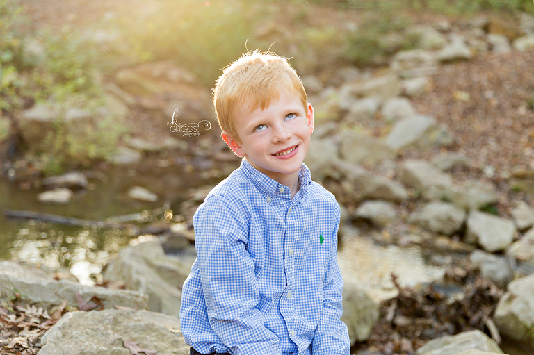 Young boy rolling his eyes Longview Farm Park | St. Louis Photos