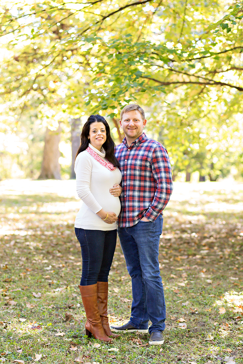 Sweet couple expecting their first child {St. Louis baby photographer