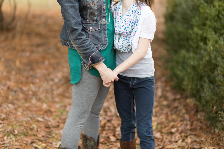 Mother and daughter holding hands | St. Louis Family Photographs