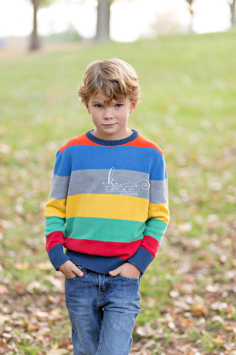 Young boy with hands in pockets | Kirkwood Family Photographer