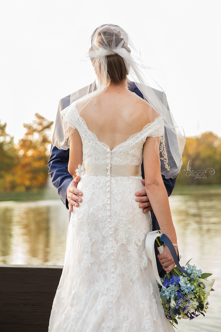 back of wedding dress | St. Louis Photographer
