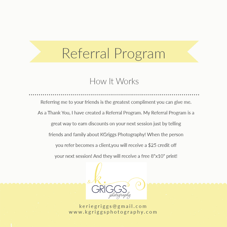 Client Referral Program | St. Louis Family Photographer