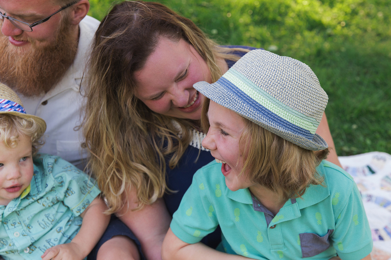 Mother and son laughing | KGriggs Photography