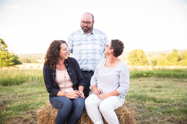 Big sisters with their little brother | St. Louis Family Photography