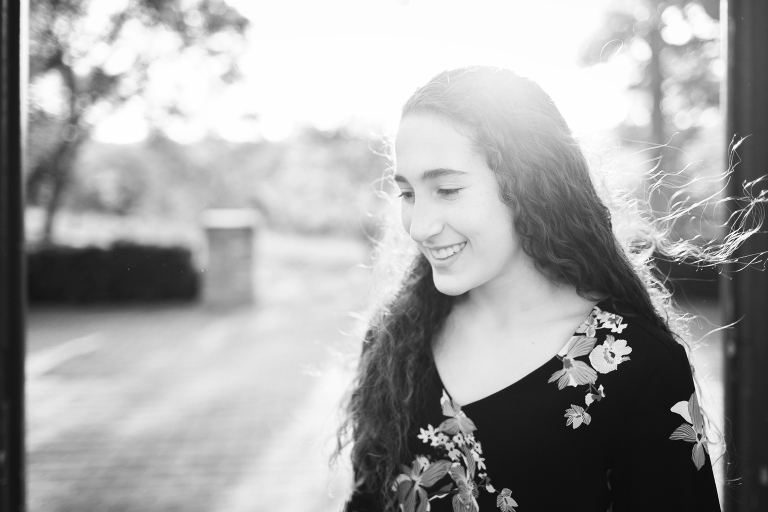Beautiful young lady smiling in sunset | St. Louis Family Photography
