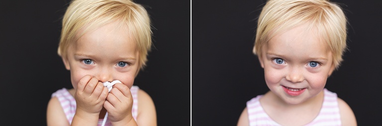2 school photos of young girl | St. Louis School Photographer