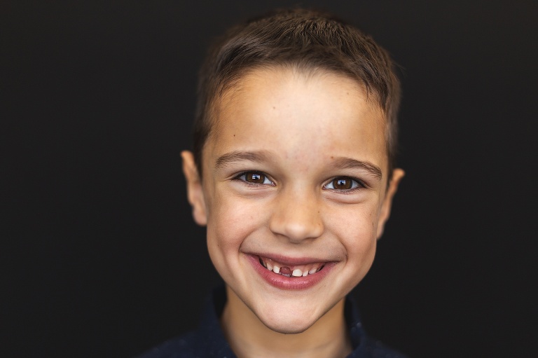 School photo of young boy with missing front tooth | STL School Photos
