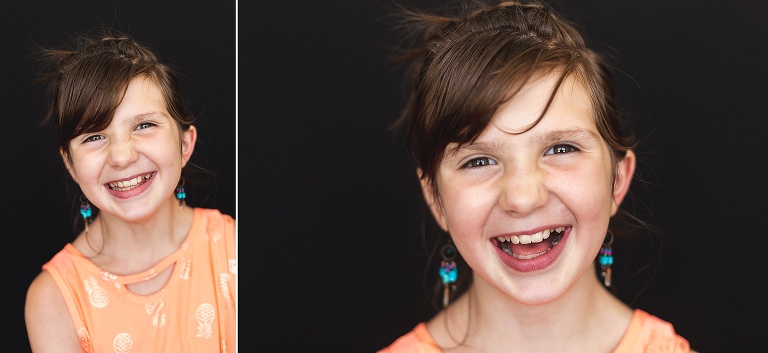 2 school photos of tween girl with huge smile | St. Louis School Photos