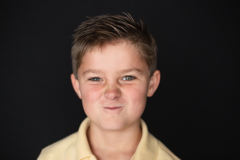 School photo of boy with silly look on his face | St. Louis School Pictures