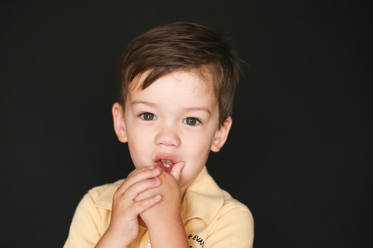 School photo of young dark haired boy | St. Louis School Portraits
