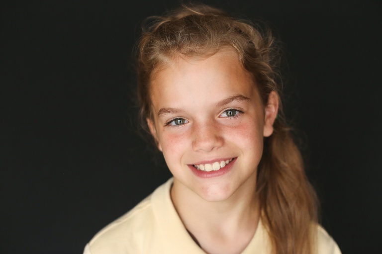 School photo of teenage girl with light brown hair | School Photography St. Louis