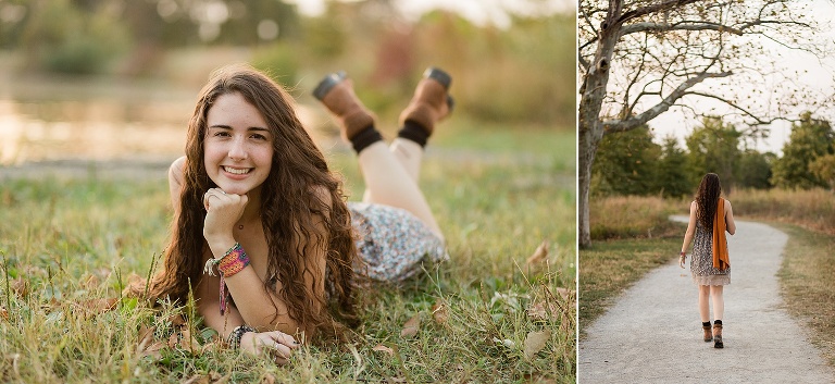 2 photos of a high school senior | St. Louis Senior Photographer